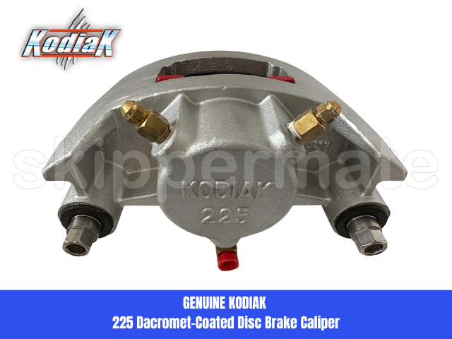 Shot of Kodiak 225 Disc Brake Caliper Dacromet from straight on